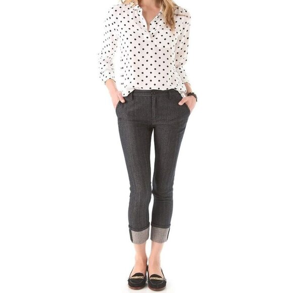 MARC by MARC JACOBS Vanya Herringbone Suiting PANTS Slim Fit WOOL ( 2 )